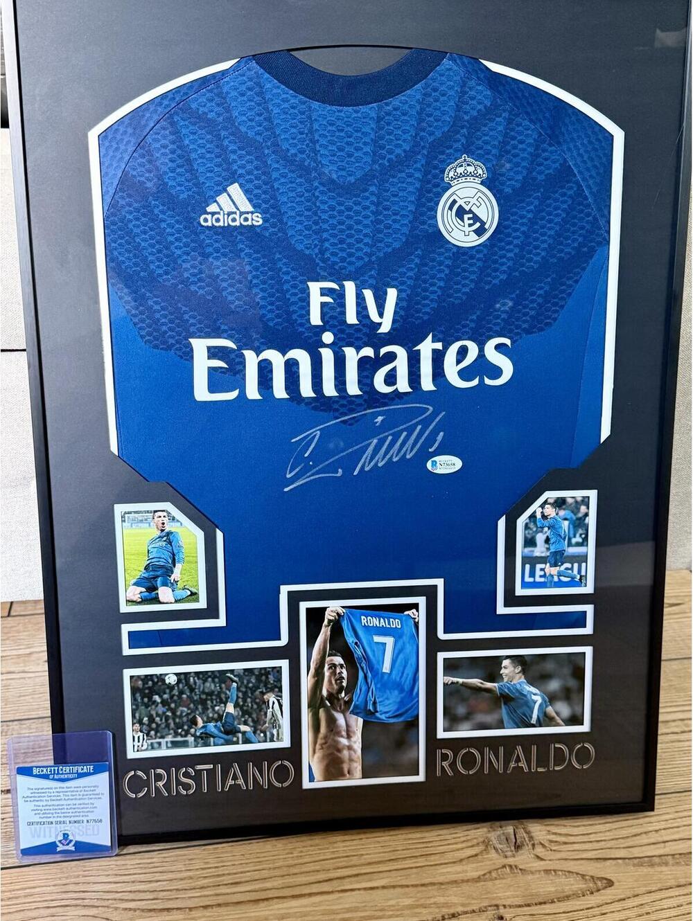 Cristiano Ronaldo Hand Signed Real Madrid Jersey with COA